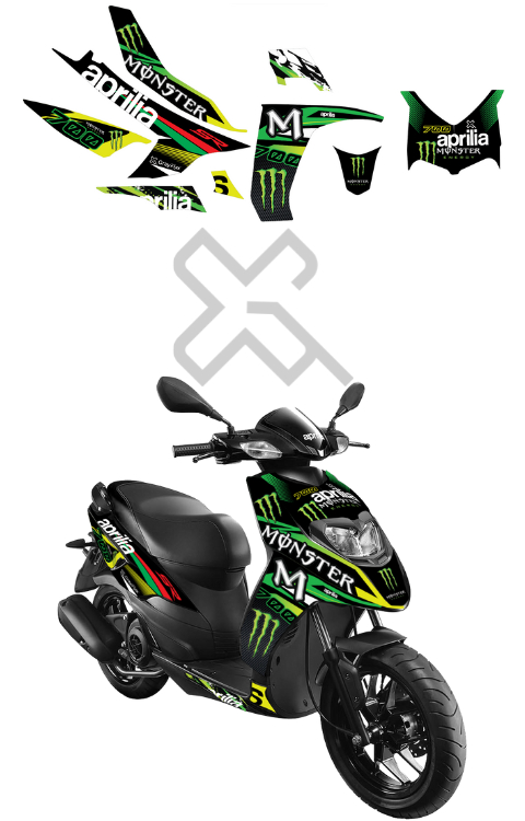 Aprilia SR150 Full Body Sticker | Aprilia SR125 Full Body Wrap